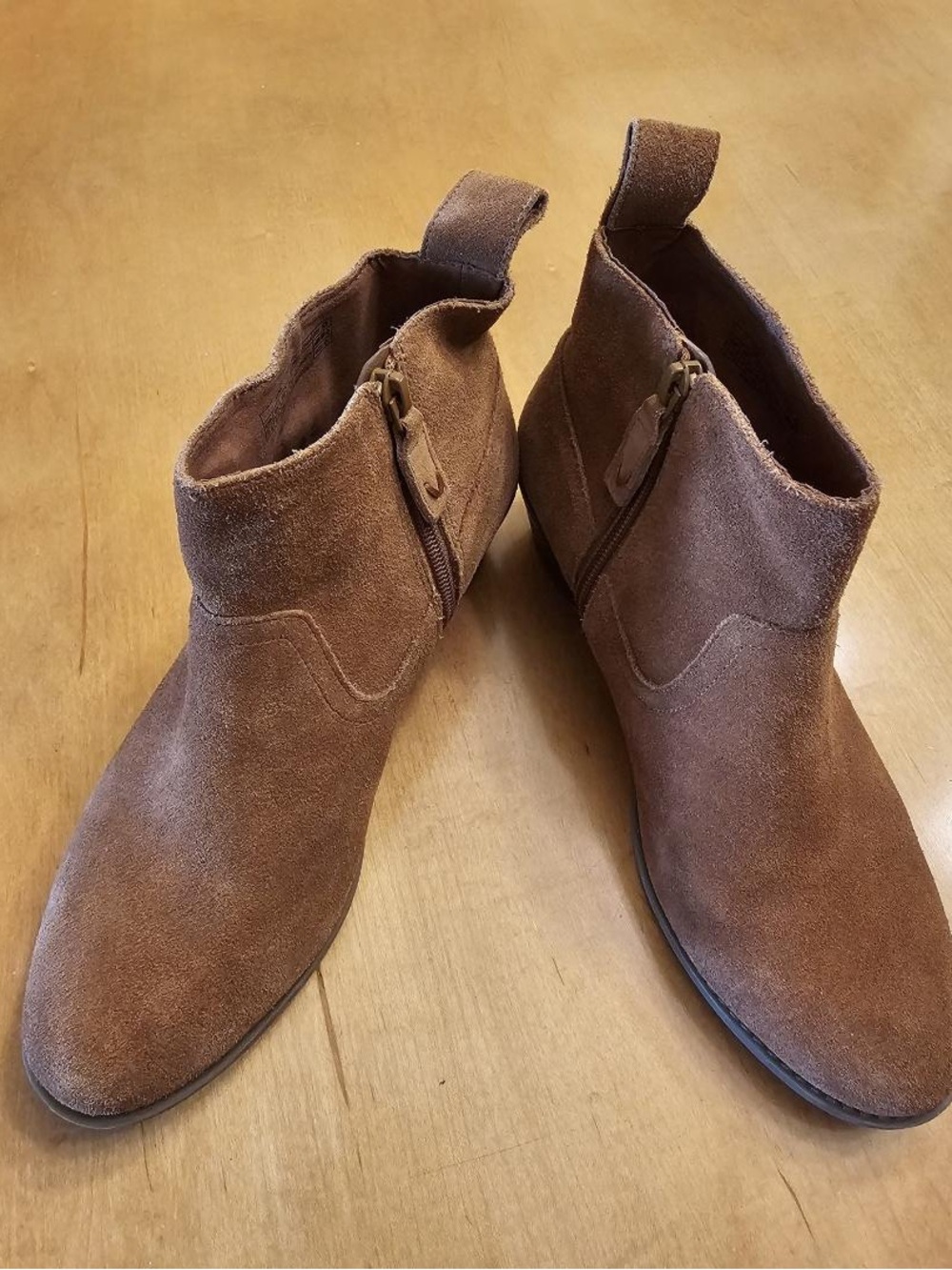 Brown Suede Ankle Boots